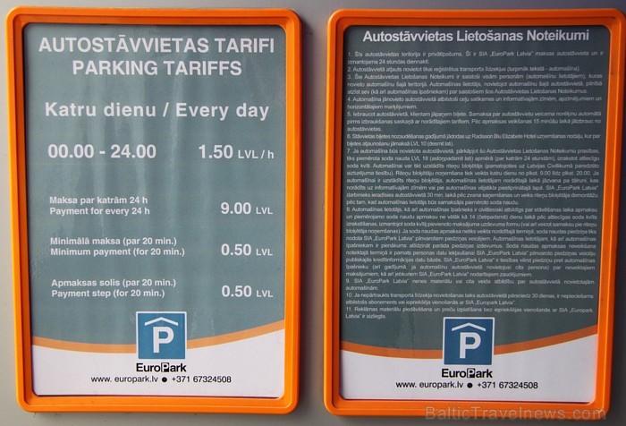 Otrkārt, SIA «EuroPark Latvia» pakalpojumu noteikumi viesnīcas Radisson Blu Elizabete viesiem ir tikai latviešu valodā, lai gan liela daļa viesnīcas ciemiņu ir ārzemnieki [3]