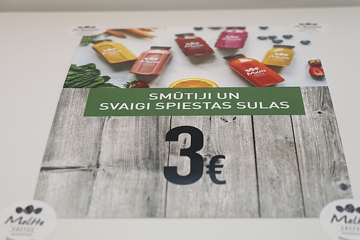 Ja esi Rīgā uz Kr.Valdemāra ielas, tad gardu «Paulig» zīmola kafiju baudi «Moltto Coffee» līdzņemšanai 299640