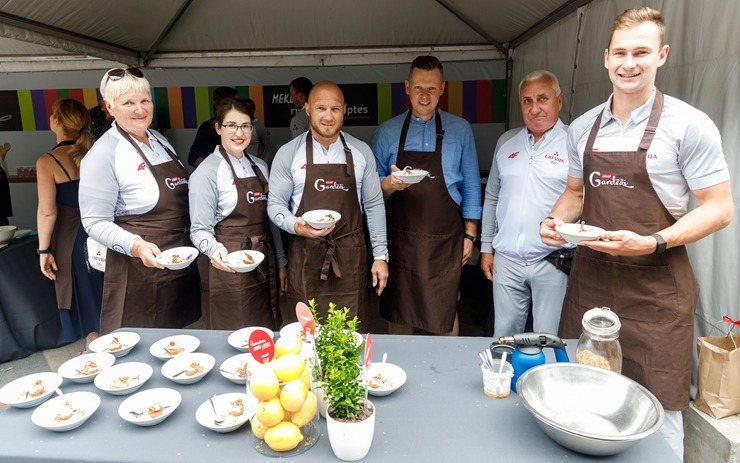 Latvijas olimpieši un Rimi Gardēži vienojas Spēka piknikā 303563
