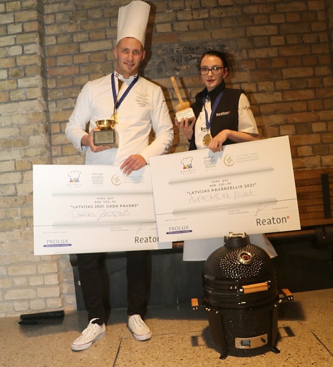 «Latvijas gada pavārs 2021» ir Dinārs Zvidriņš un «Latvijas gada pavārzellis 2021» ir Aleksandra Krūka «Latvijas gada pavārs 2021» ir Dinārs Zvidriņš un «Latvijas gada pavārzellis 2021» ir Aleksandra Krūka 308286
