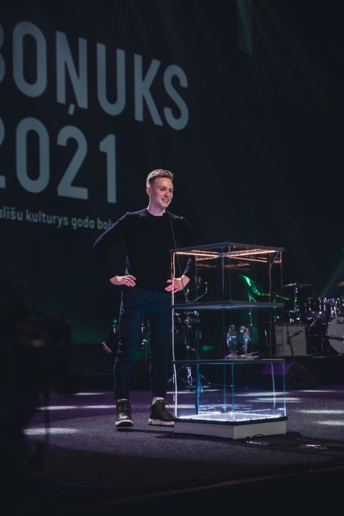 Latgaliešu kultūras gada balva «Boņuks 2021» tiek pasniegta Latgales vēstniecībā «GORS». Foto: Dagnija Bernāne Latgaliešu kultūras gada balva «Boņuks 2021» tiek pasniegta Latgales vēstniecībā «GORS». Foto: Dagnija Bernāne 314640