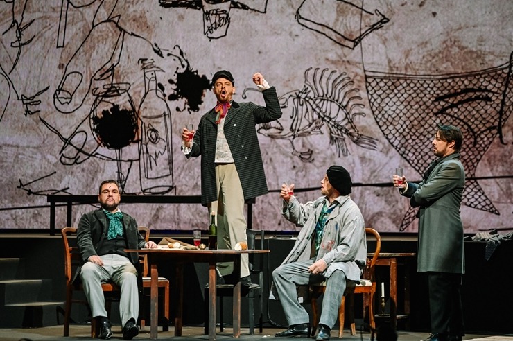 Opermūzikas svētki: Dž. Pučīni operas «Bohēma» oriģināliestudējums Siguldas pilsdrupu estrādē. Foto: : Ginta Zīverte Opermūzikas svētki: Dž. Pučīni operas «Bohēma» oriģināliestudējums Siguldas pilsdrupu estrādē. Foto: : Ginta Zīverte 321071