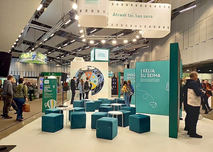 Viļņā notiek Lietuvas tūrisma izstāde «Adventur 2023». Foto: Līga Kondrāte 332210