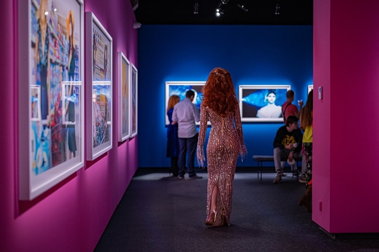Mākslinieka Mailza Oldridža izstādes atklāšana muzejā «Fotografiska» Tallinā. Foto: Siim Loog 335448
