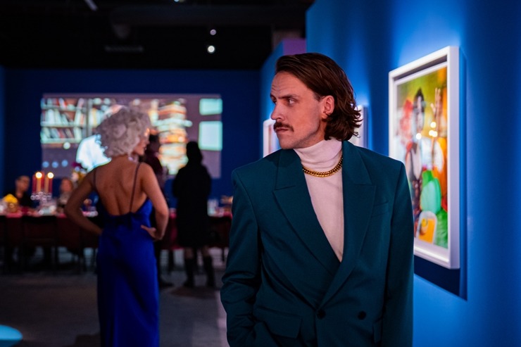 Mākslinieka Mailza Oldridža izstādes atklāšana muzejā «Fotografiska» Tallinā. Foto: Siim Loog 335450