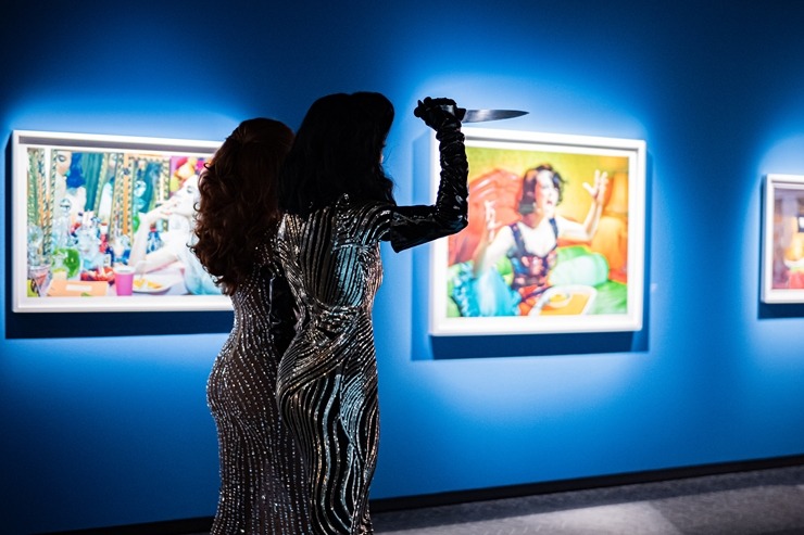 Mākslinieka Mailza Oldridža izstādes atklāšana muzejā «Fotografiska» Tallinā. Foto: Siim Loog 335463