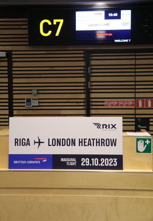 Lidsabiedrība «British Airlines» atgriežas lidostā «Rīga» 346083