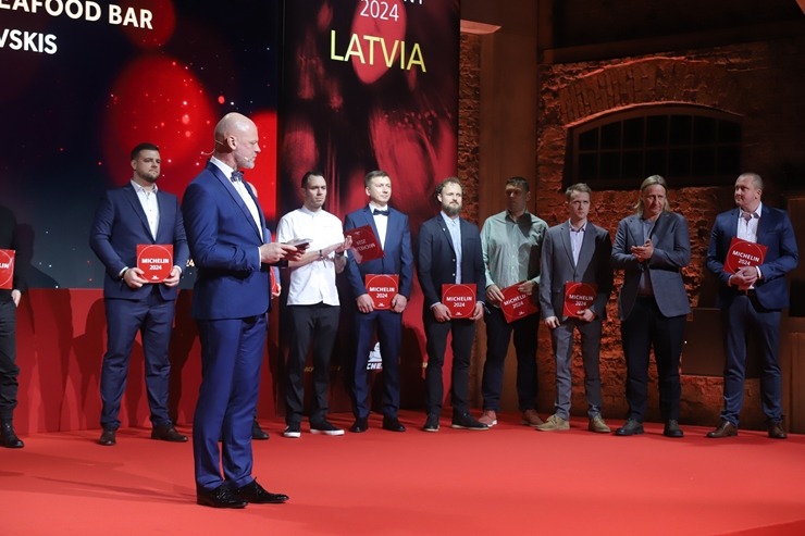 Slavenais gardēžu ceļvedis «Michelin Guide» svinīgā ceremonijā nosaka labākos Latvijas restorānus. Foto: Rojs Maizītis 346752
