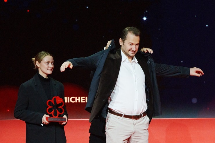 Slavenais gardēžu ceļvedis «Michelin Guide» svinīgā ceremonijā nosaka labākos Latvijas restorānus. Foto: Rojs Maizītis 346769