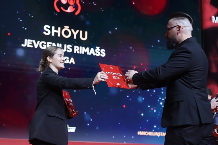 Slavenais gardēžu ceļvedis «Michelin Guide» svinīgā ceremonijā nosaka labākos Latvijas restorānus. Foto: Rojs Maizītis 346778