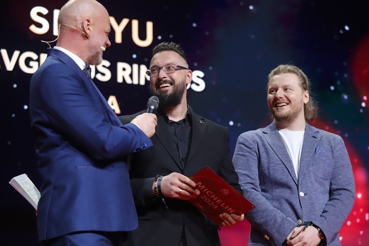 Slavenais gardēžu ceļvedis «Michelin Guide» svinīgā ceremonijā nosaka labākos Latvijas restorānus. Foto: Rojs Maizītis 346782