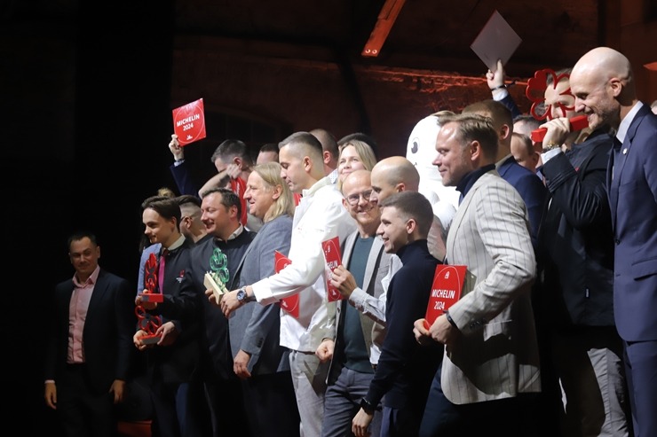 Slavenais gardēžu ceļvedis «Michelin Guide» svinīgā ceremonijā nosaka labākos Latvijas restorānus. Foto: Rojs Maizītis 346814