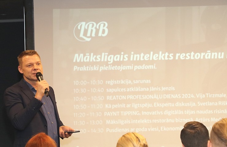 Latvijas Restorānu biedrība tiekas seminārā un Rīgas viesnīcas «Pullman Riga Old Town» pusdienās ar Ekonomikas ministru Viktoru Valaini 348804