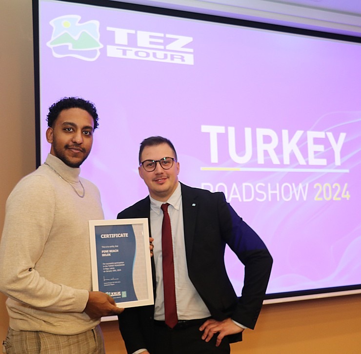 Tūroperators «Tez Tour Latvija» rīko izzinošu «Turkey Roadshow 2024» Latvijas ceļojumu konsultantiem Tūroperators «Tez Tour Latvija» rīko izzinošu «Turkey Roadshow 2024» Latvijas ceļojumu konsultantiem 349055