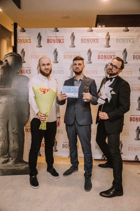 Skati latgaliešu kultūras gada balvas «Boņuks 2023» pasniegšanu. Foto: Dagnija Bernāne / Latgales vēstniecība GORS Skati latgaliešu kultūras gada balvas «Boņuks 2023» pasniegšanu. Foto: Dagnija Bernāne / Latgales vēstniecība GORS 350523