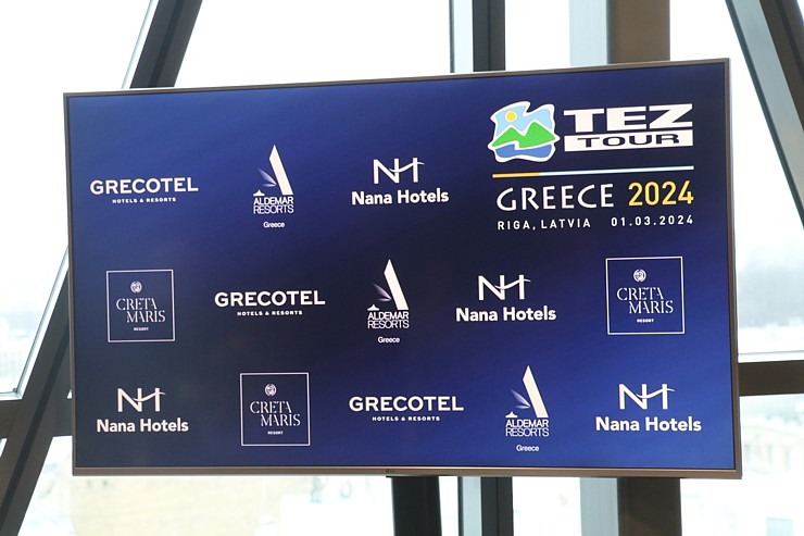Tūroperators «Tez Tour Latvija» kopā ar Grieķijas viesnīcām rīko «Greece RoadShow 2024» ceļojumu konsultantiem Tūroperators «Tez Tour Latvija» kopā ar Grieķijas viesnīcām rīko «Greece RoadShow 2024» ceļojumu konsultantiem 350531