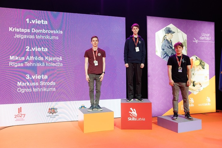 Konkursā SkillsLatvia 2024 noskaidroti Latvijas labākie jaunie profesionāļi. Foto: Toms Norde 353651