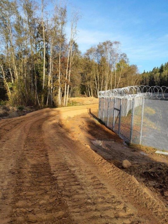 Baltkrievijas robežas infrastruktūras izbūve sauszemes posmos tuvojas noslēgumam. Foto: vni.lv 364447