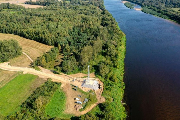 Baltkrievijas robežas infrastruktūras izbūve sauszemes posmos tuvojas noslēgumam. Foto: vni.lv 364442