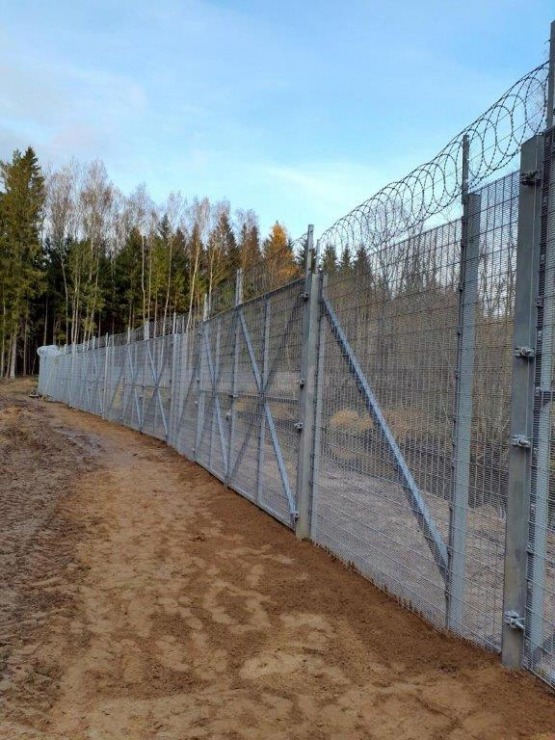 Baltkrievijas robežas infrastruktūras izbūve sauszemes posmos tuvojas noslēgumam. Foto: vni.lv 364445