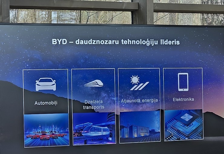 Travelnews.lv klātienē iepazīst pasaulē vadošā elektromobiļu ražotāja BYD (Build Your Dreams) spēkratus Travelnews.lv klātienē iepazīst pasaulē vadošā elektromobiļu ražotāja BYD (Build Your Dreams) spēkratus 369446