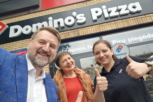 Rīgas «K. K. fon Stricka villas» tuvumā atver jaunu «Dominos Pizza» picēriju - Foto