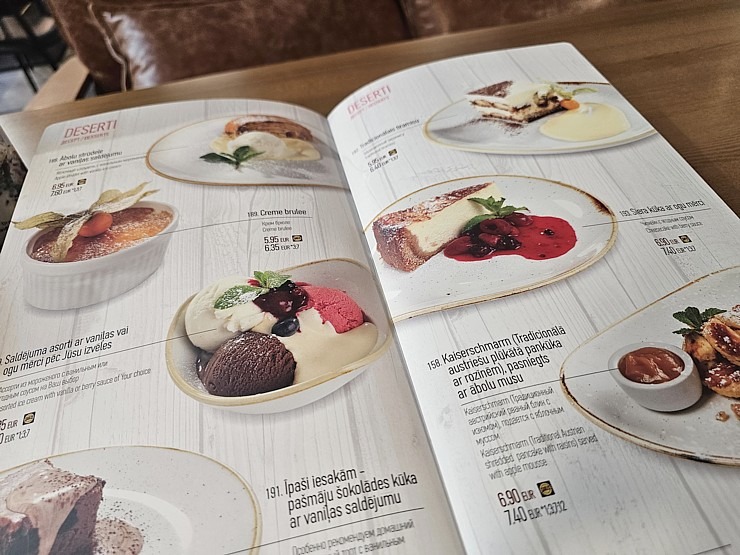 Izbaudām picērijas «Vairāk saules» ēdienkarti, kas atrodas tirdzniecības centrā «Domina Shopping» 374300