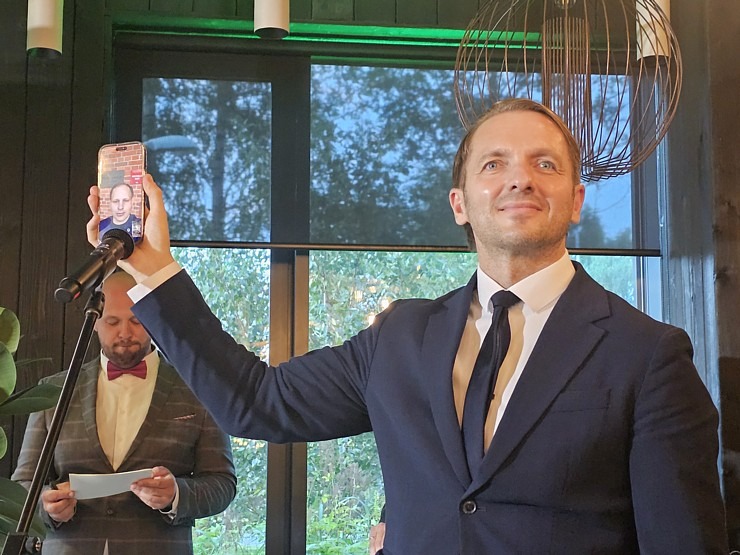 «Latvijas gada pavārs 2025» Emīls Skalbergs, restorāns «John - John chefs hall» un «Latvijas pavārzellis 2025» - Rota Gundega Klētniece, restorāns «Fe 376640