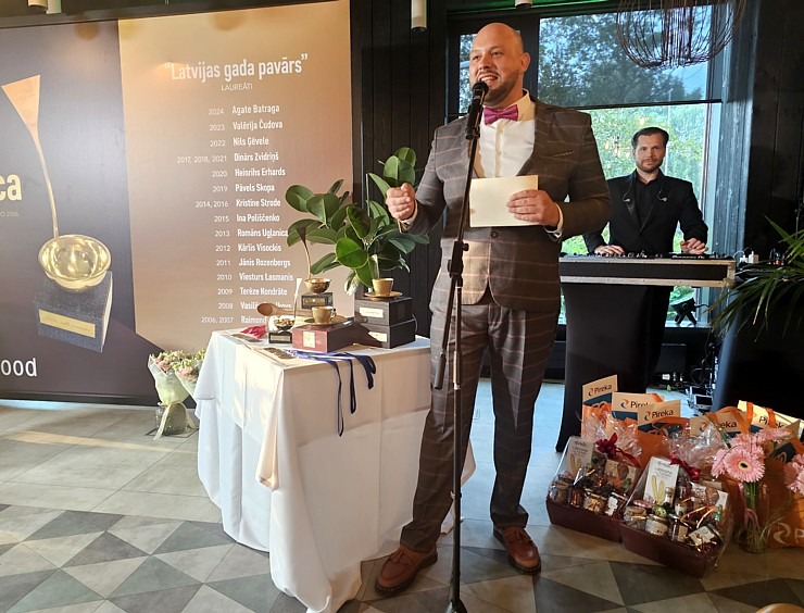 «Latvijas gada pavārs 2025» Emīls Skalbergs, restorāns «John - John chefs hall» un «Latvijas pavārzellis 2025» - Rota Gundega Klētniece, restorāns «Fe 376627