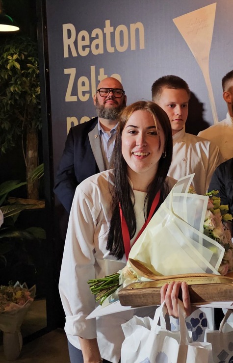 «Latvijas gada pavārs 2025» Emīls Skalbergs, restorāns «John - John chefs hall» un «Latvijas pavārzellis 2025» - Rota Gundega Klētniece, restorāns «Fe 376671