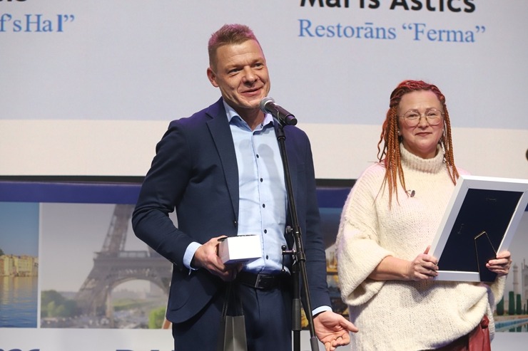 Tūrisma izstādē «Balttour 2026» tiek pasniegtas «GADA CILVĒKS TŪRISMĀ 2025» balvas. Foto: Rojs Maizītis 386080