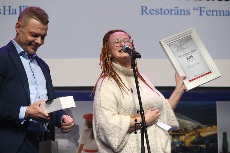 Tūrisma izstādē «Balttour 2026» tiek pasniegtas «GADA CILVĒKS TŪRISMĀ 2025» balvas. Foto: Rojs Maizītis 386081