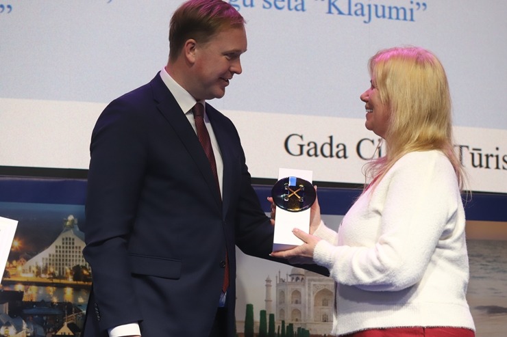 Tūrisma izstādē «Balttour 2026» tiek pasniegtas «GADA CILVĒKS TŪRISMĀ 2025» balvas. Foto: Rojs Maizītis 386091