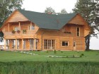 Divstāvu guļbaļķu sarīkojumu nams ar gaišām un mājīgām telpām gaida ikvienu atpūsties gribētāju 2
