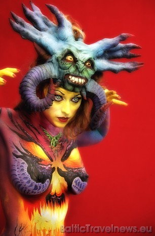 Pasaules ķermeņa apgleznošanas festivālā tiks piešķirtas balvas piecās kategorijās
Foto: © World Bodypainting Festival 46950