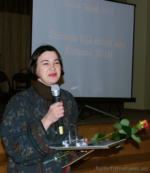 Nominācijā Tūrisma dižā mājas lapa Kurzemē 2010 uzvarēja mājas lapa www.kolka.info, balvu saņem Lauku mājas Ūši saimniece Dženeta Marinska Nominācijā Tūrisma dižā mājas lapa Kurzemē 2010 uzvarēja mājas lapa www.kolka.info, balvu saņem Lauku mājas Ūši saimniece Dženeta Marinska 52620