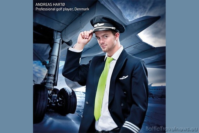 Kalendārā apskatāmas 12 slavenības no valstīm, kurp lido airBaltic
Attēlā marts - Andreas Harto, golfa spēlētājs no Dānijas
Foto: airBaltic 52636