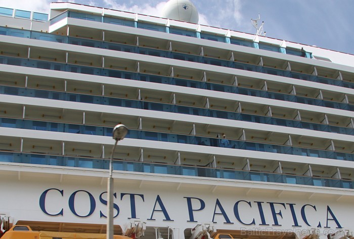 Kruīza kuģis «Costa Pacifica» Rīgā uzturēsies tikai vienu dienu un pulksten 18:00 pametīs Daugavas ūdeņus 60625