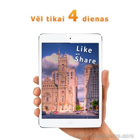 Piedalies Baltijas apdrošināšanas nama un Travelnews.lv sociālo tīklu akcijā, kurā 1. jūlijā tiks izlozēta populārā ceļojuma manta iPad Mini - www.Fb. Piedalies Baltijas apdrošināšanas nama un Travelnews.lv sociālo tīklu akcijā, kurā 1. jūlijā tiks izlozēta populārā ceļojuma manta iPad Mini - www.Fb. 97451