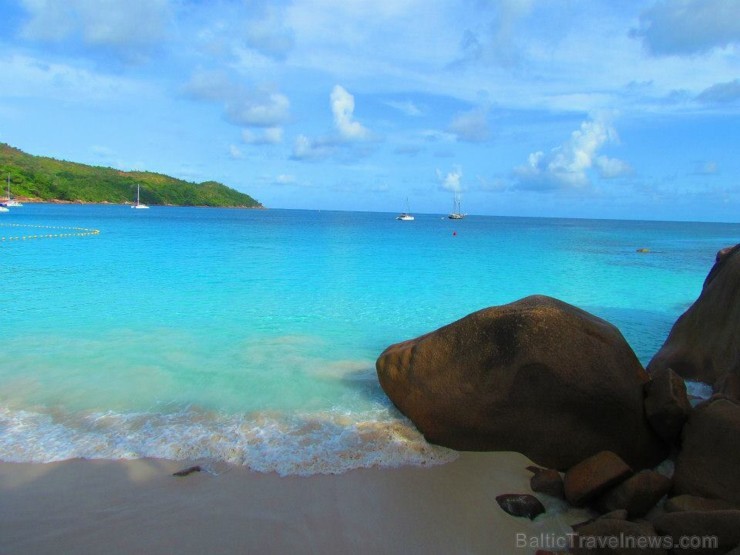 Anse Lazio pludmale uz Praslin salas. 104705