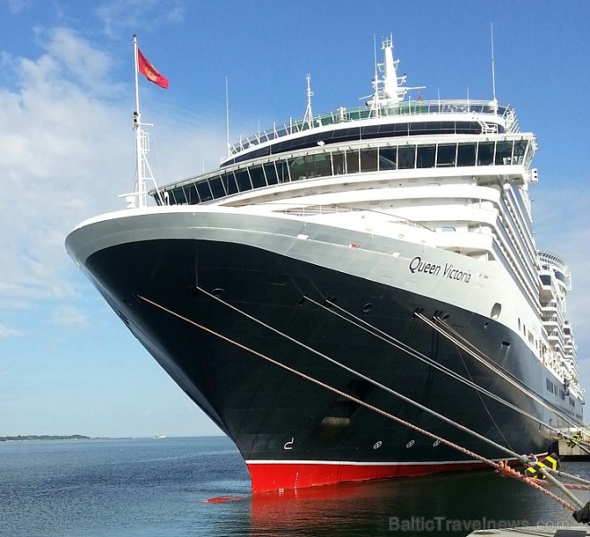 Kuģis Queen Victoria ir viena no trīs Cunard Line Kuģis Queen Victoria ir viena no trīs Cunard Line
