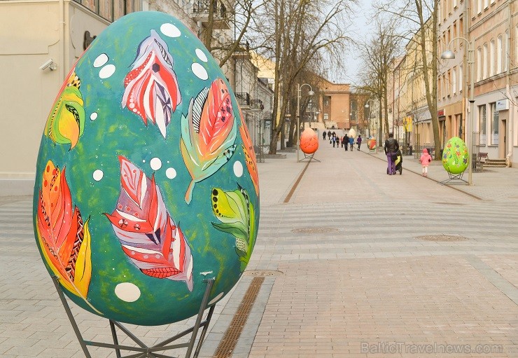 Daugavpilī Rīgas ielā tapusi Lieldienu olu galerija 145684