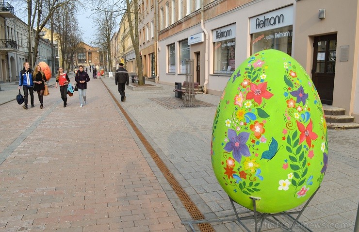 Daugavpilī Rīgas ielā tapusi Lieldienu olu galerija 145685