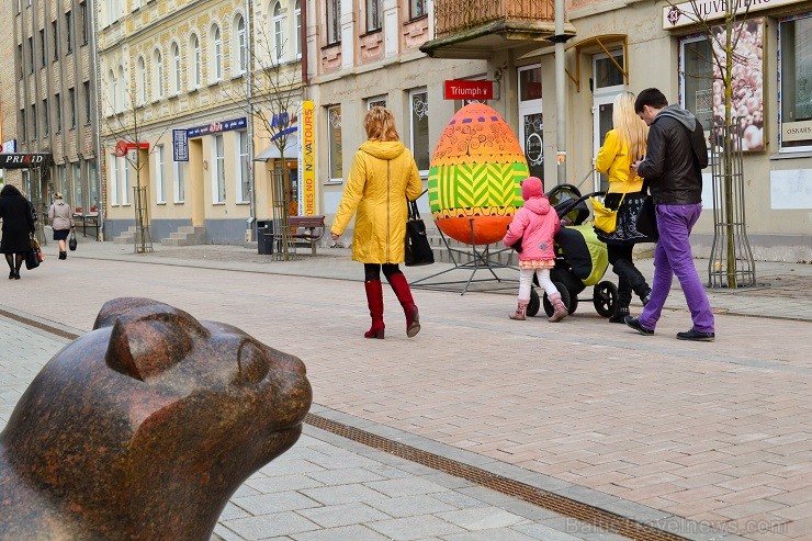 Daugavpilī Rīgas ielā tapusi Lieldienu olu galerija 145695