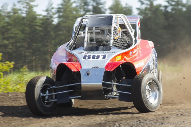 Ar spraigām cīņām sporta kompleksā 333 skatītājus priecē NEZ rallijkrosa čempionāts 155909