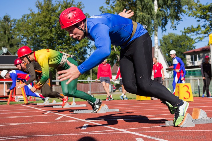 Baltijas valstu čempionāts ugunsdzēsības sportā pulcē ātrākos ugunsdzēsības sportistus 159198