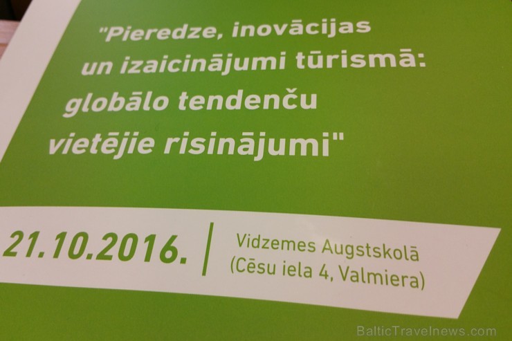 Vidzemes Augstskola: «Pieredze, inovācijas un izaicinājumi tūrismā: globālo tendenču vietējie risinājumi» Vidzemes Augstskola: «Pieredze, inovācijas un izaicinājumi tūrismā: globālo tendenču vietējie risinājumi» 186545