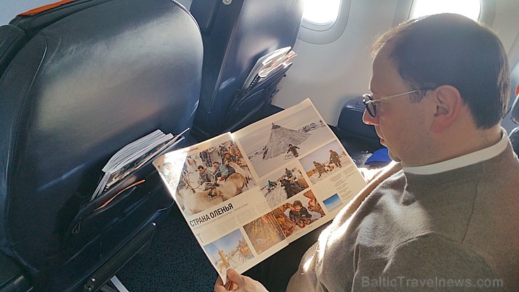 Divi biznesa klases tūristi izbauda lidojumu Rīga - Maskava ar lidsabiedrību «Aaeroflot». Atbalsta: Baltic Travel Group 189655