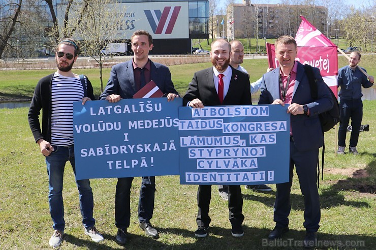 Rēzeknē notika pikets par latgaliešu valodu Latgales simtgades kongresa laikā 196455