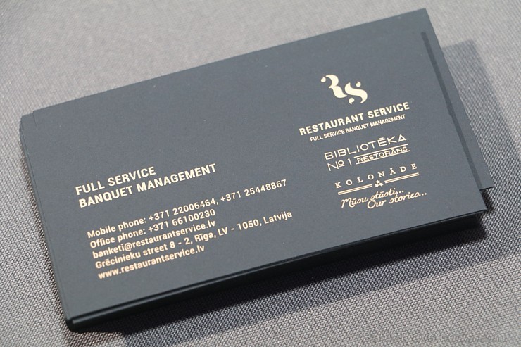 «Restaurant Service» (restorāni - «Bibliotēka Nr.1» un «Kolonāde. Mūsu stāsti») apliecina viesiem pilna servisa banketu rīkošanas mākslu visaugstākajā «Restaurant Service» (restorāni - «Bibliotēka Nr.1» un «Kolonāde. Mūsu stāsti») apliecina viesiem pilna servisa banketu rīkošanas mākslu visaugstākajā 210057